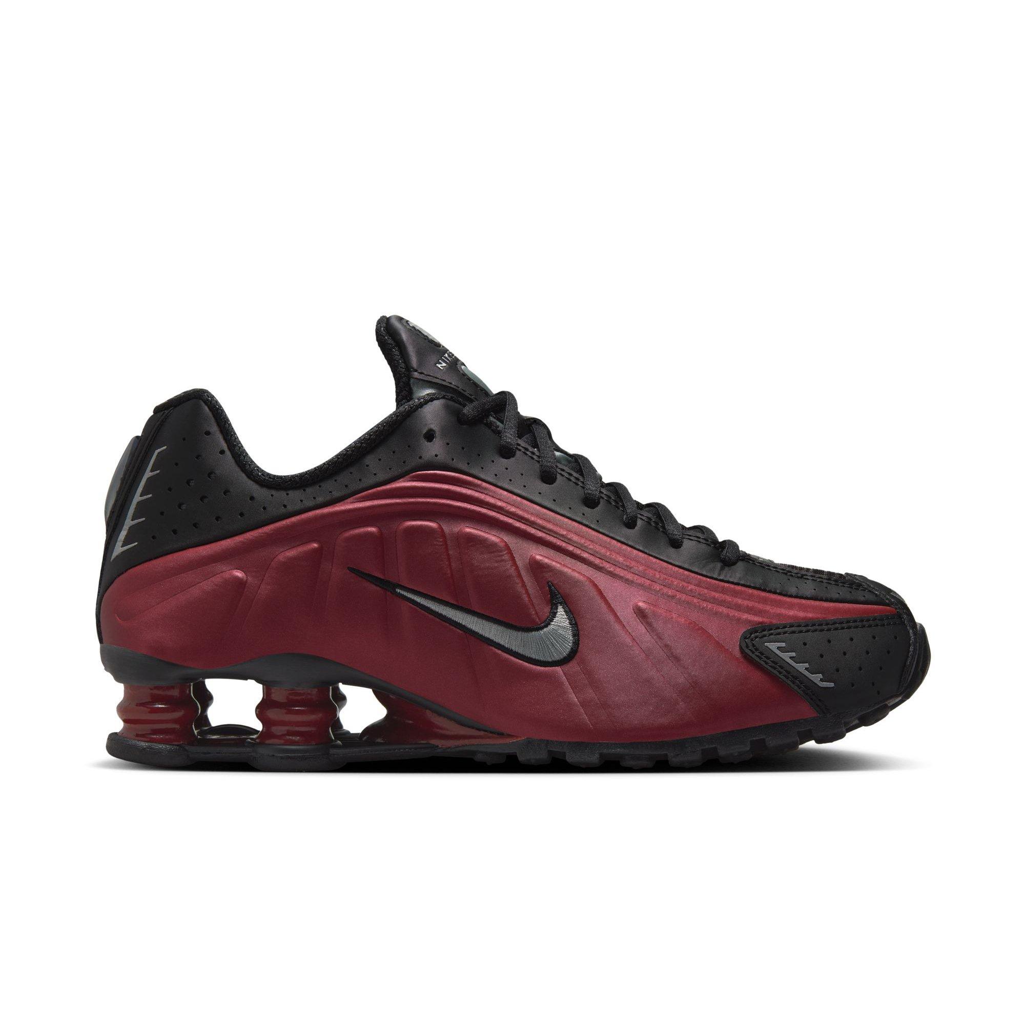 Nike Shox R4 Black Metallic Silver Team Red Women s Shoe Hibbett